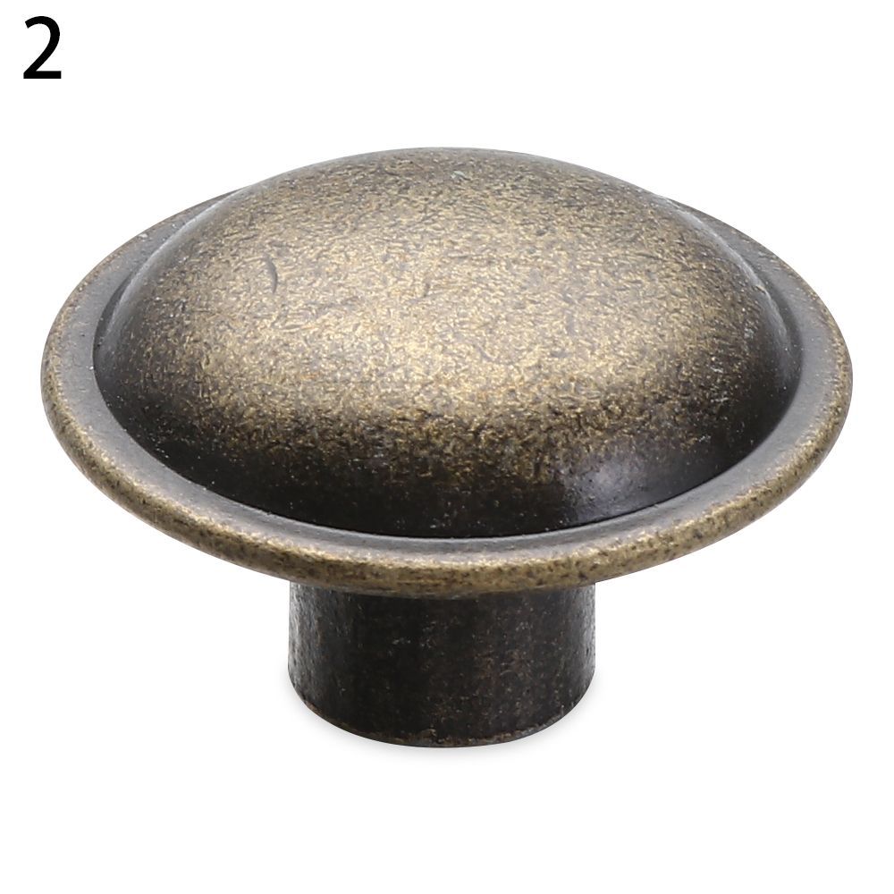 Boutons de poignée en forme de champignon Antique, rond, pour armoire, tiroir, armoire, vis, composant matériel de meuble de garde-robe, 1 pièce: 2