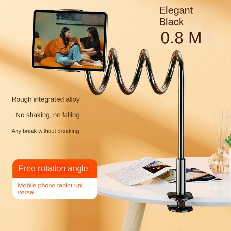 Universal Phone Holder Bed Desk Clip Lazy Flexible Gooseneck Clamp Long Arms Mount For IPhone 8/7/6 Bed Desk Mobile Phone Holder: Red
