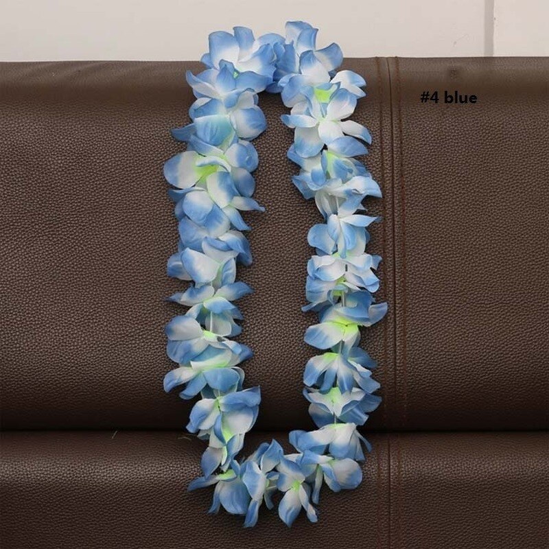 Hawaii Wreath Hula Garland Bracelet Hawaiian Flower Necklace Flowers | eBay