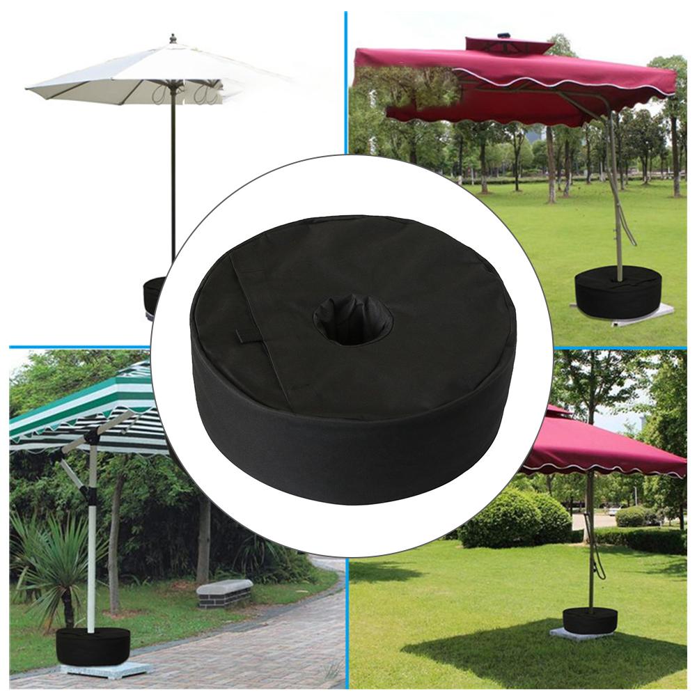 Round Umbrella Weight Bag Patio Parasol Weightbag Backyard Umbrella Base Weight For Any Outdoor Patio Umbrella