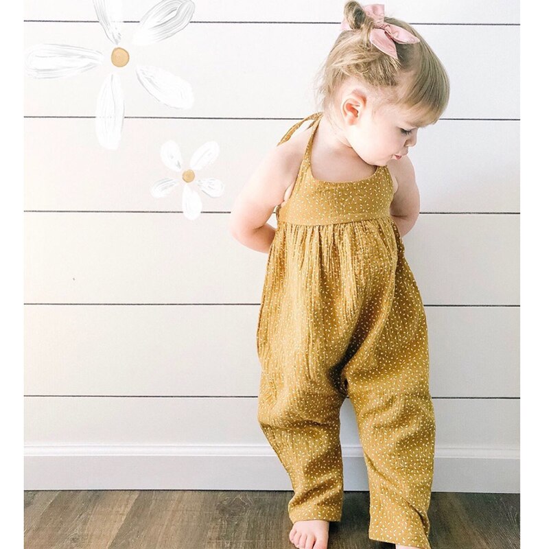 2019 Primavera Outono Floral Manga Longa Roupas Macacão Macacão de Algodão Do Bebê Da Menina do Menino Roupas One-Pieces Bebê Menino Menina macacão