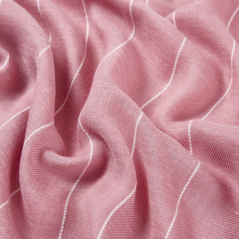 Woman Striped Women Hijabs Ladies Simple Solid Long Shawl Head Scarf Female Daily Wrap Hijab Plain Muslim 11 Colors