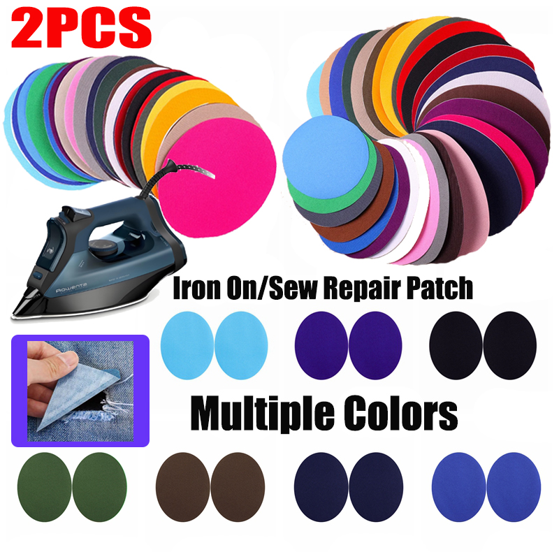 2 STUKS Reparatiepatch DIY opstrijkbare patches voor kleding Jeans Zelfklevende reparatiestof Huishoudelijke kleding Naai stoffen reparatiepatch