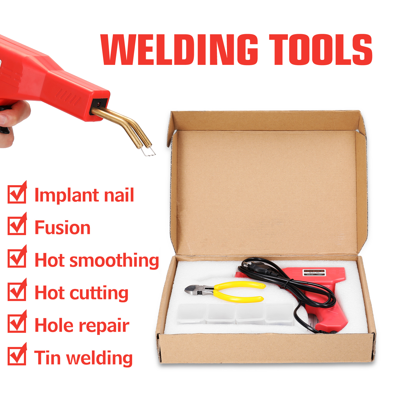 Plastics Welders Garage Tools Staplers Machine Staple PVC Repairing Machine Car Bumpers Repairing Stapler Welding Tool