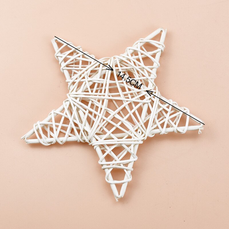 Kunstplanten Ster Kransen Bruiloft Decoratieve Bloem Kerst Ornament Rotan Krans Deur Opknoping Diy Box Home Decor: 15CM
