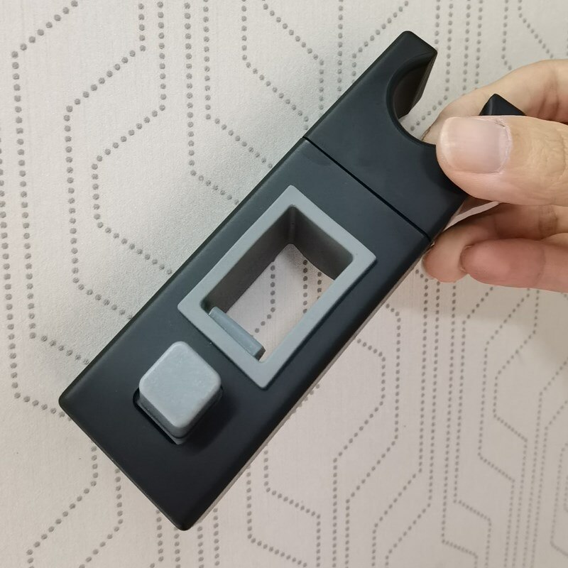 Liuyue Douchekop Houders Zwart Abs Vierkante Badkamer Douche Beugel Staaf Rack Slide Bar Badkamer Kranen Douche Accessoires