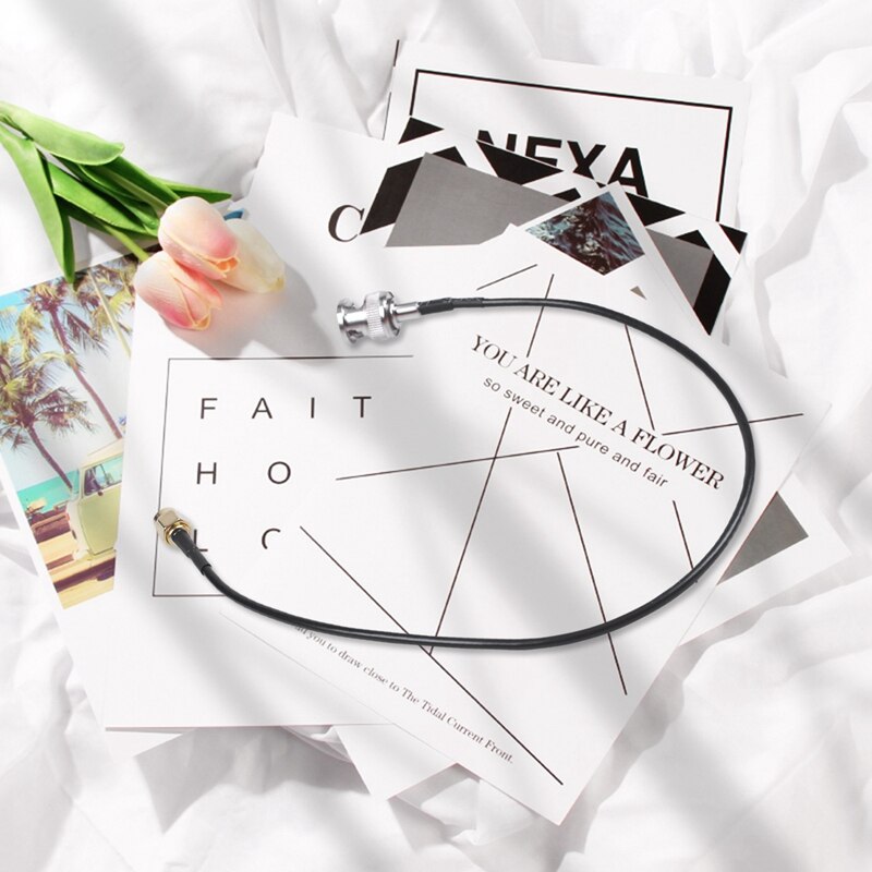 12.8" RF Pigtail Cable SMA Male to BNC Male Adapter Connector