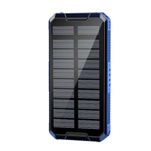 Solar Draadloze Opladen Batterij Power Bank 80000 Ma Zonnepaneel Solar Externe Lader Draagbare Voor Iphone Samsung Huawei: blue