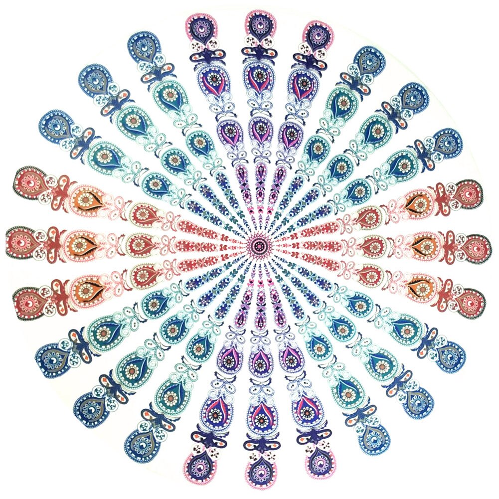 Mandala Ronde Tapestry Zomer Strand Picknick Gooien Tapijt Deken Bohemen Matten Handdoeken Badhanddoeken: 5