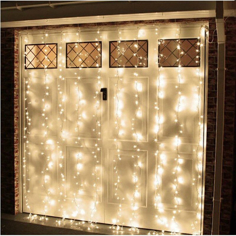 3x1/3x2/3x3/6x3M LED Icicle Curtain String Lights Christmas Fairy Light garland Outdoor Home For Wedding/Party/Garden Decoration