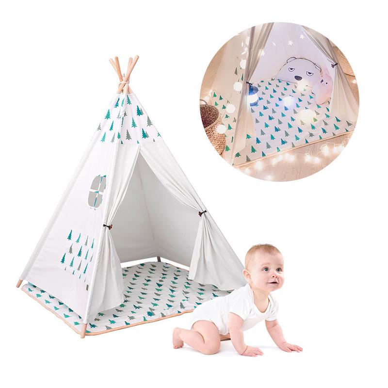 Speelgoed Tenten Kinderen Speelhuis Prinses Kasteel Tent Draagbare Opvouwbare Indian Tent Kids Indoor Outdoor Activiteit Levert