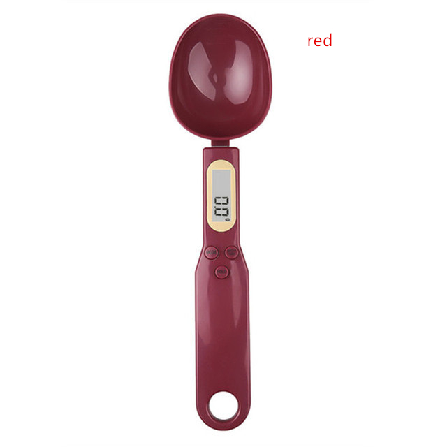 Báscula Digital de cocina, Mini cuchara, báscula electrónica LCD para alimentos, herramienta de cocina de medición de peso de 0,1-500g para hornear café con leche