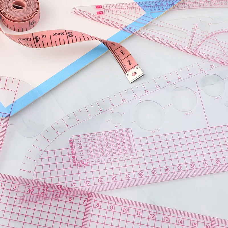Multifunktion ale französische Kurve Lineal Weich plastik Patchwork Lineal Maßnahme Schneiderei Zeichnung Vorlage Handwerk Näh werkzeuge