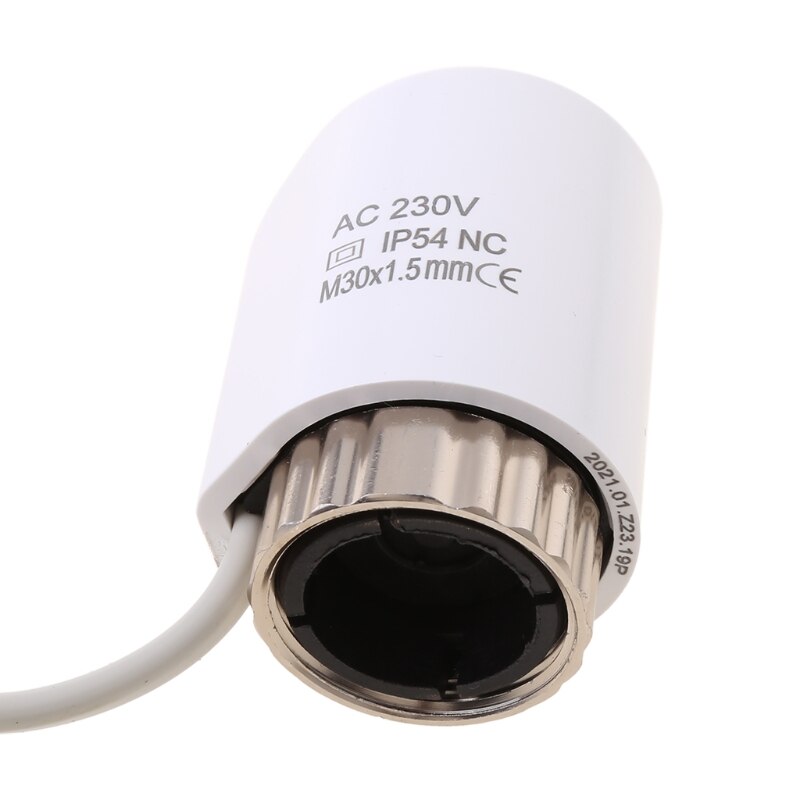 AC 230V Normally Closed NC M30*1.5mm Electric Thermal Actuator IP54 for Underfloor Heating TRV Thermostatic Radiator Valve