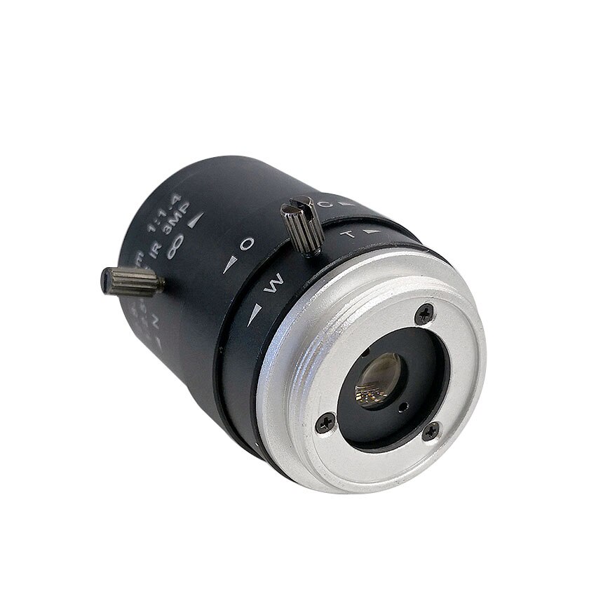 3MP HD CCTV Camera Lens 2.8-12mm Varifocal HD Megapixel Fixed Iris Security Camera Lens Manual Zoom &amp; Focus CS Mount