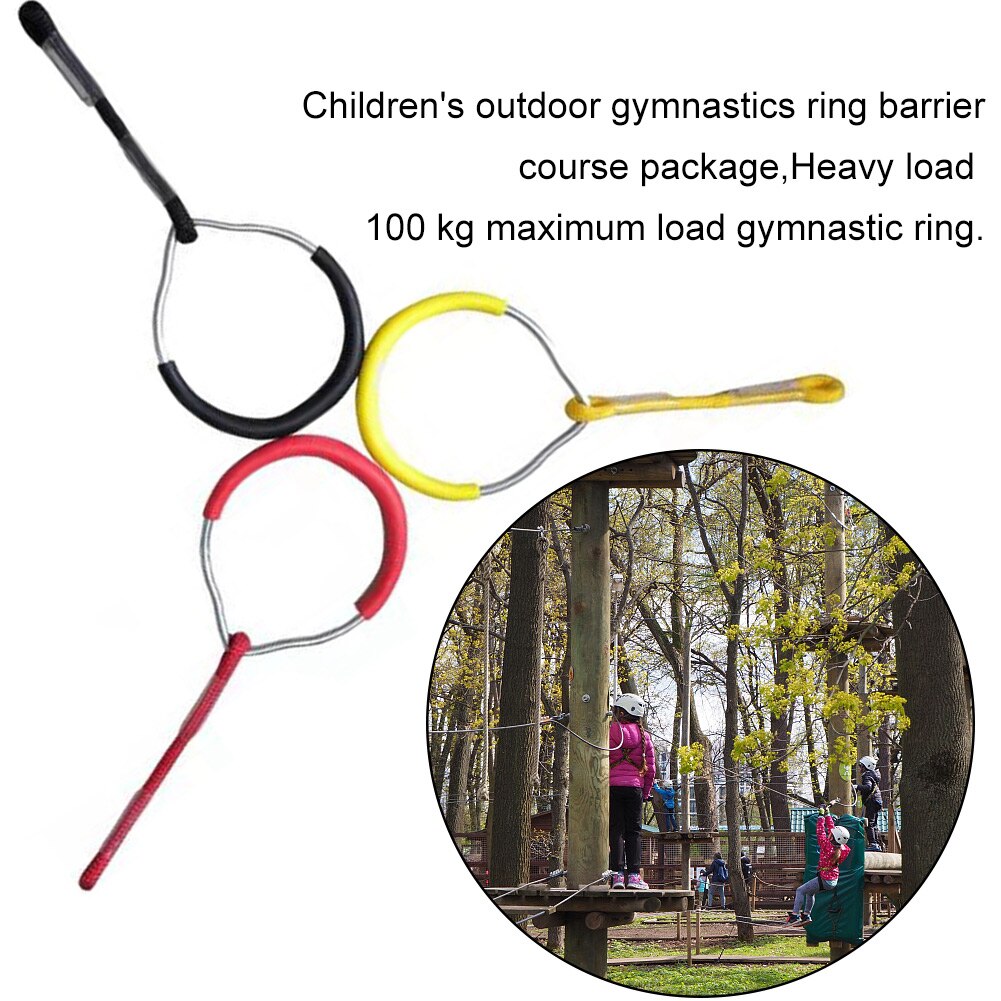 4pcs Indoor Swing Fitness Playground Portable Pull Up Easy Install Home Gym Children Gymnastic Ring Multipurpose Heavy Duty
