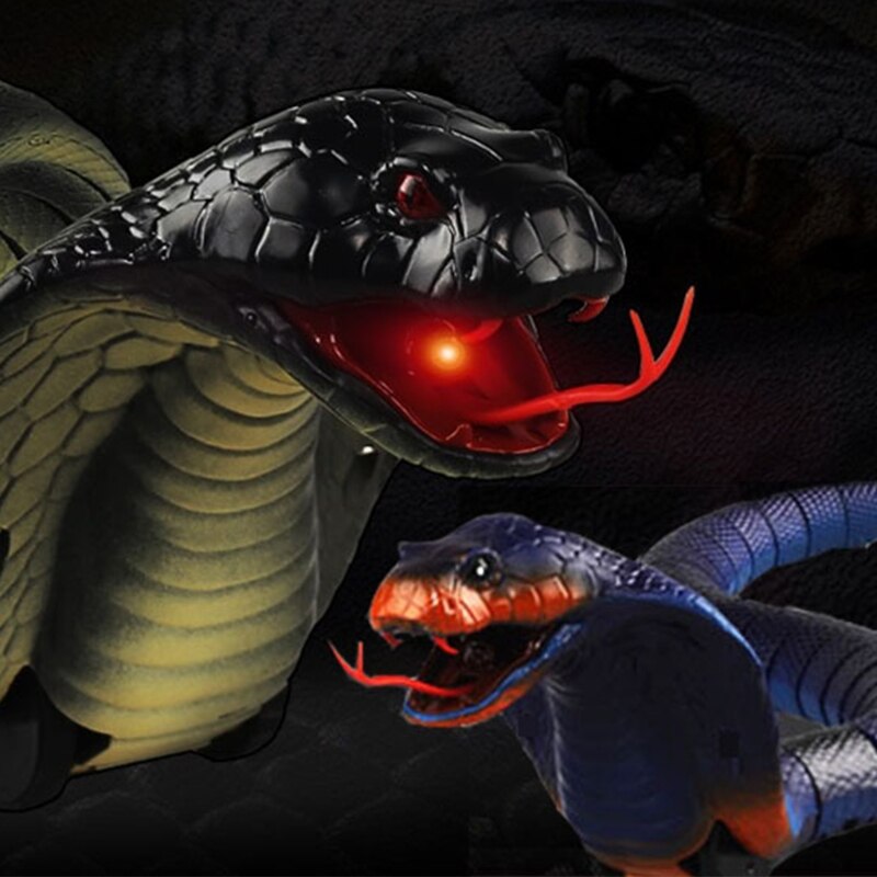 Remote control snake cobra toy animal trick scary prank toy tricky scary props funny simulation animal snake