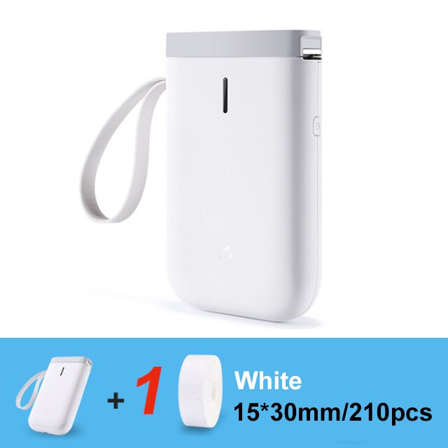 Wireless label printer Portable Pocket D11 Label Printer Portable BT Thermal Label Printer Home Use Office Fast Printing Printer: White 1WhiteLabel A
