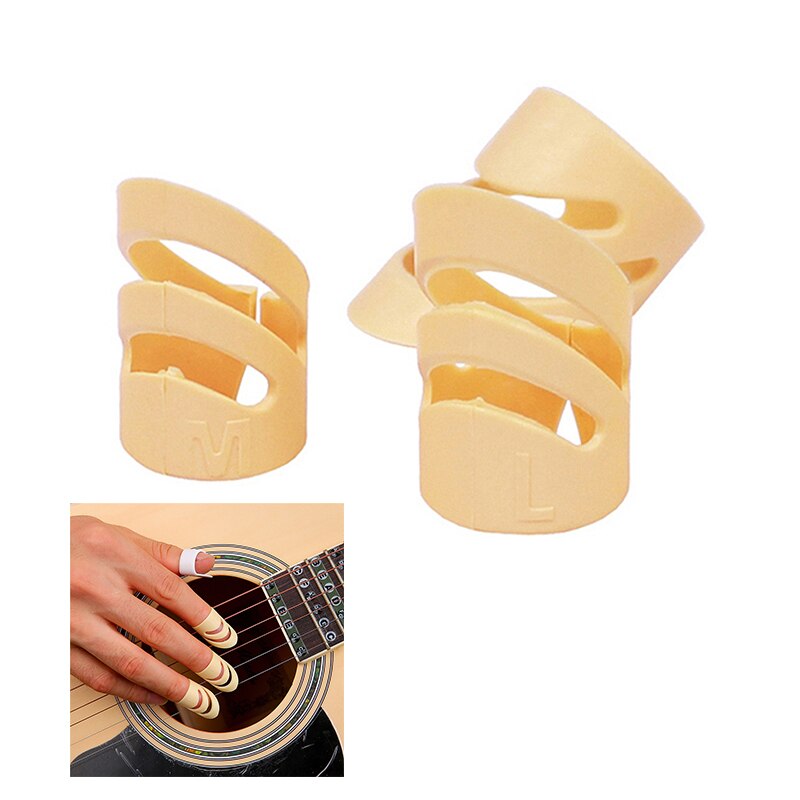 3 uds. Púas de guitarra eléctrica acústica ukelele dedo índice púas Alaska púa guitarra instrumento de cuerda accesorios M