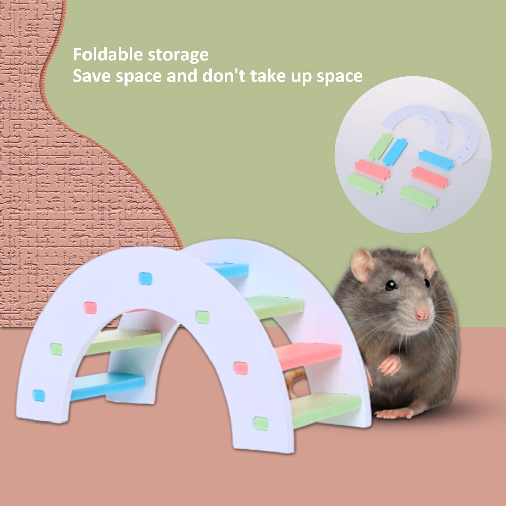 Pet Toy Toy Hamster PVC Functional Assembling Toys Mini DIY Pet Bed Small Toy Stylish Beautiful Hamster Supplies