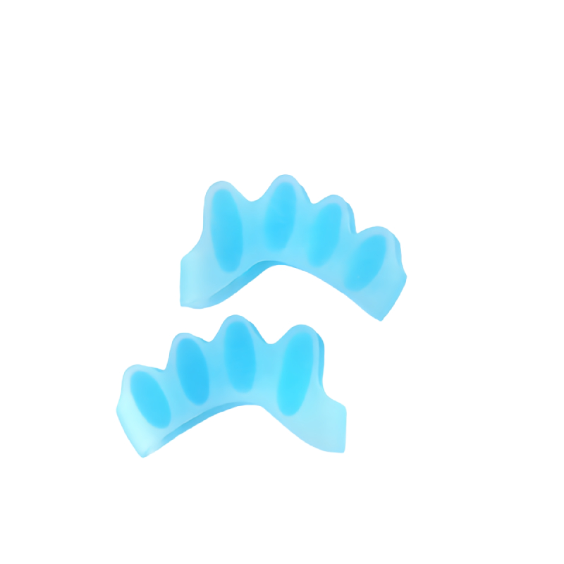 60 stück = 30pairs Fußpflege Für Kinder Hallux Valgus Orthesen Silikon Gel Kinder Toe Separator Bunion Corrector Orthopädische werkzeug: Blue For Kid