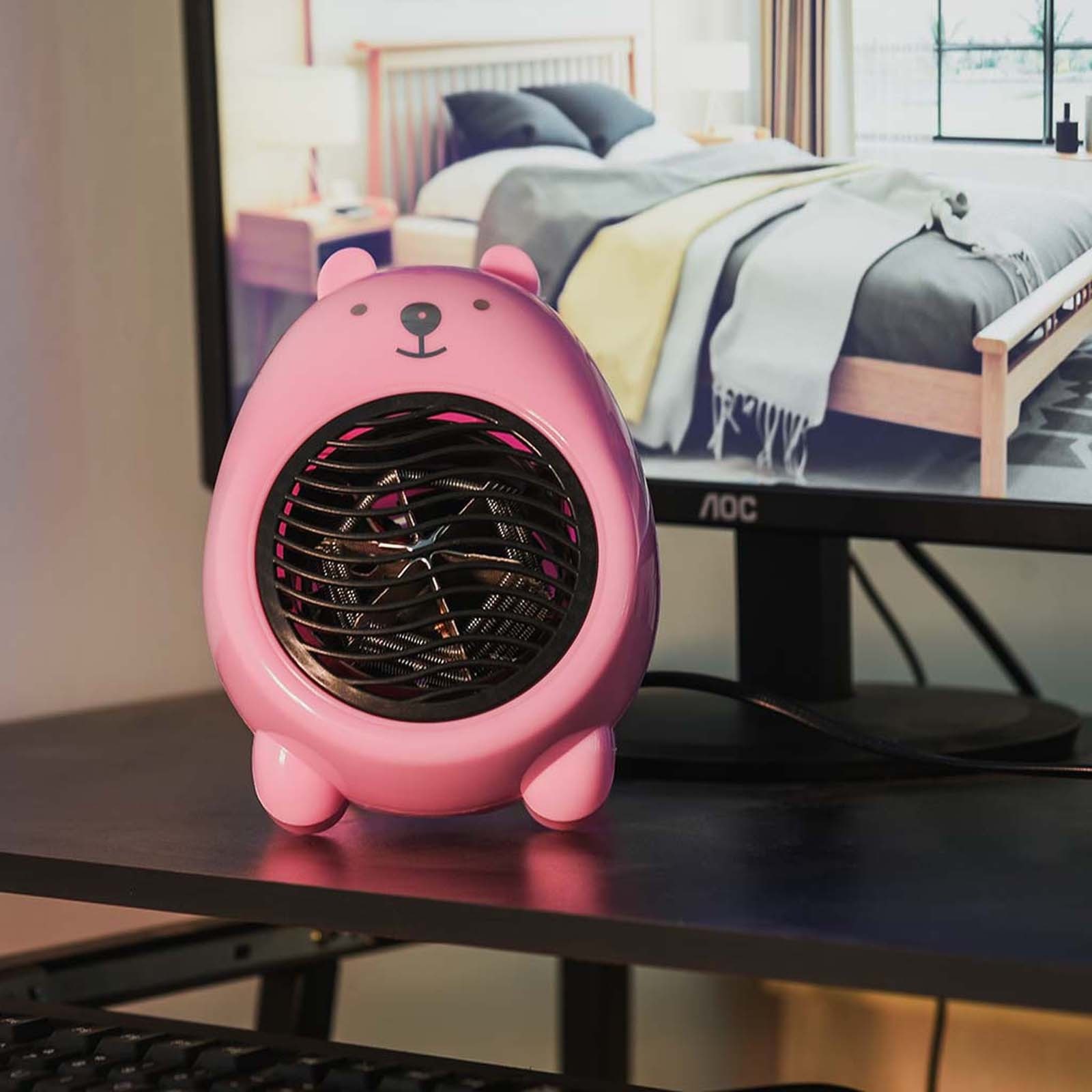 Cartoon Personal Mini Space Heater Fan Portable Electric Home Office Indoor Use Heater Handy Heating Warmer Machine Parts
