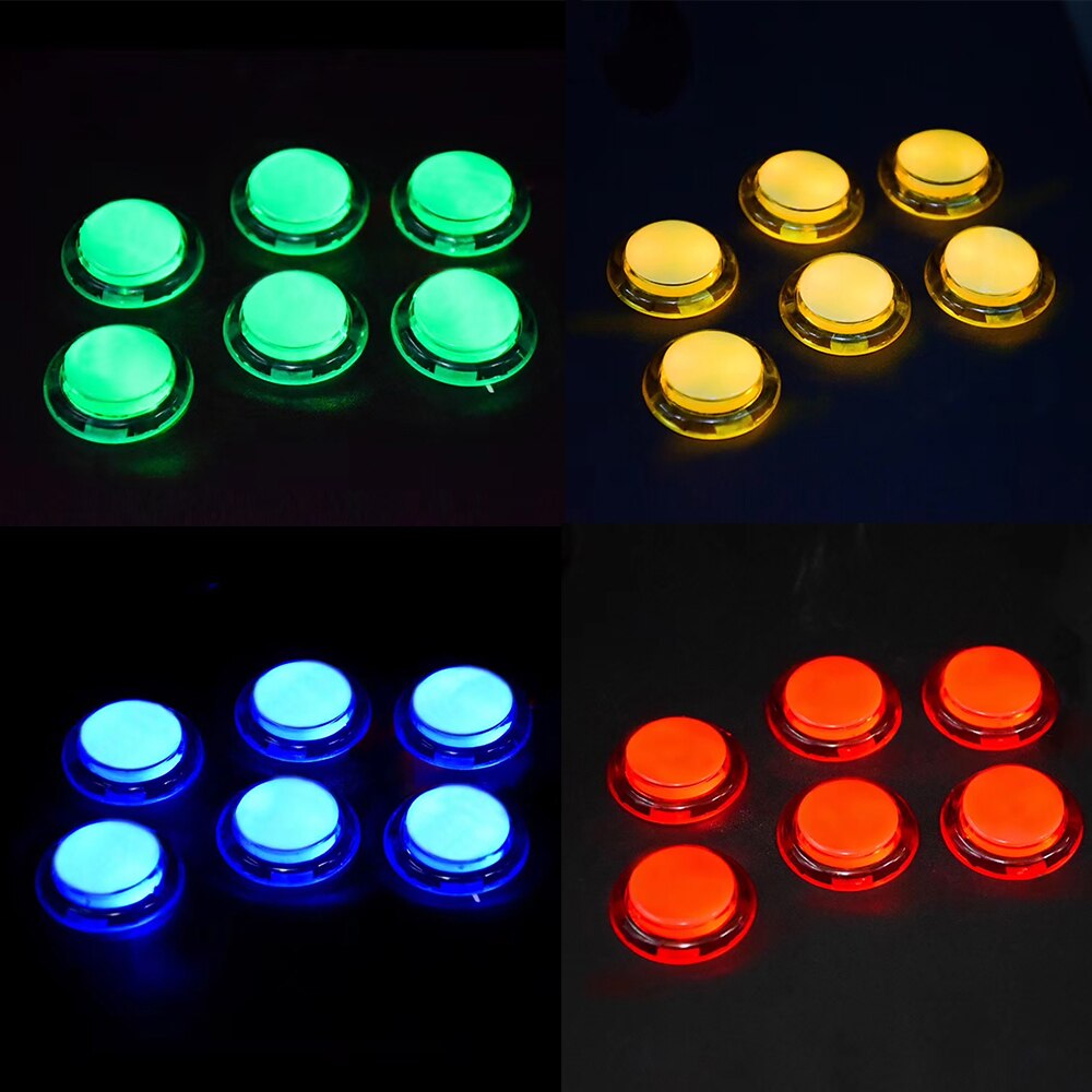 1Pcs 30Mm 24Mm Led Arcade Knoppen Kopie Sanwa Knop 5V Verlichte Arcade Knop Schakelaar Voor Diy arcade Kast