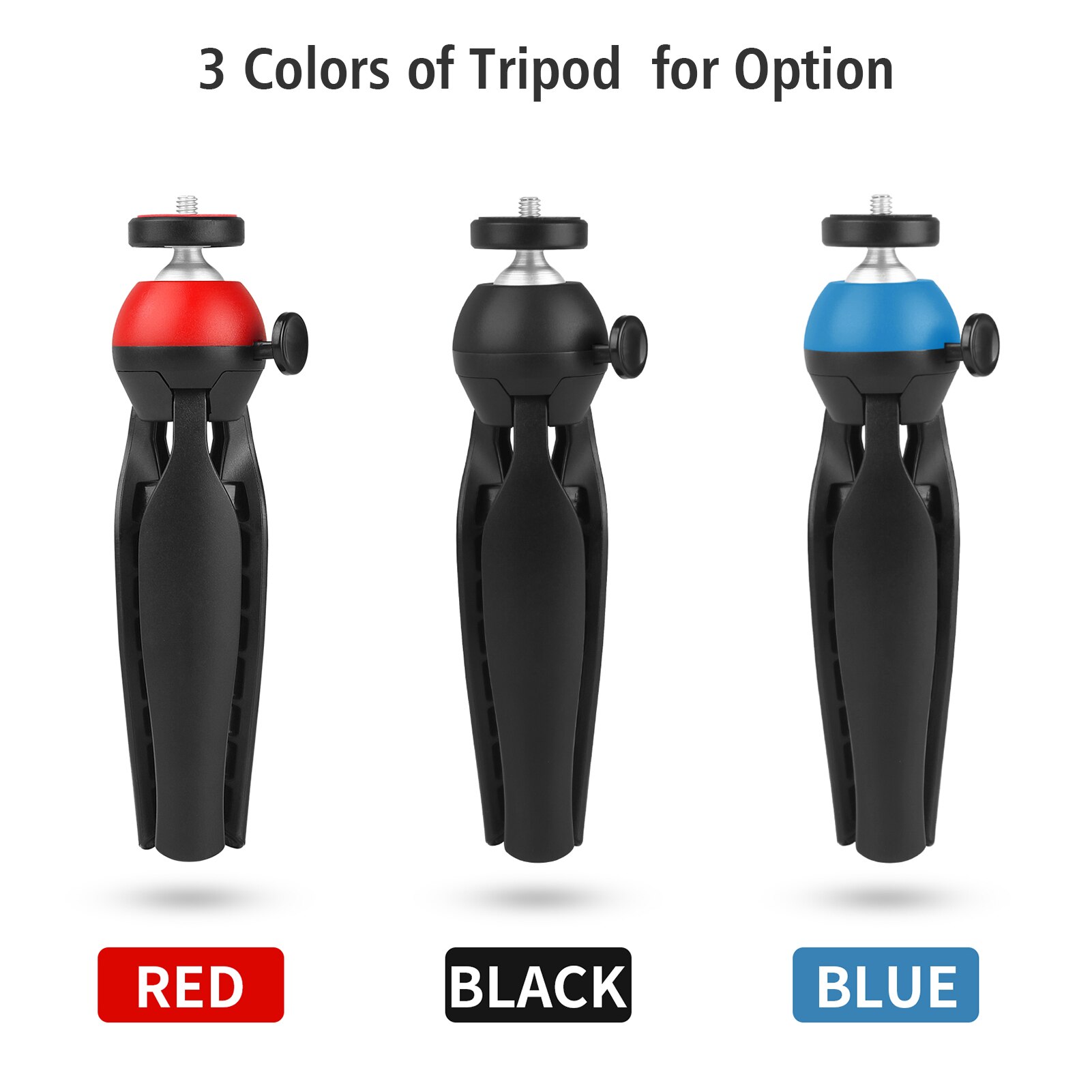 Portable Smartphone Video Kit Phone Video Rig with Cardioid Microphone + Adjustable Phone Holder + Mini Desktop Ballhead Tripod