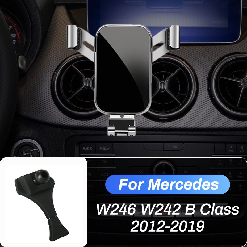 Car Mobile Phone Holder For Mercedes Benz B Class W264 W242 B180 B200 B250 GPS Air Vent Gravity Mount Bracket Stand