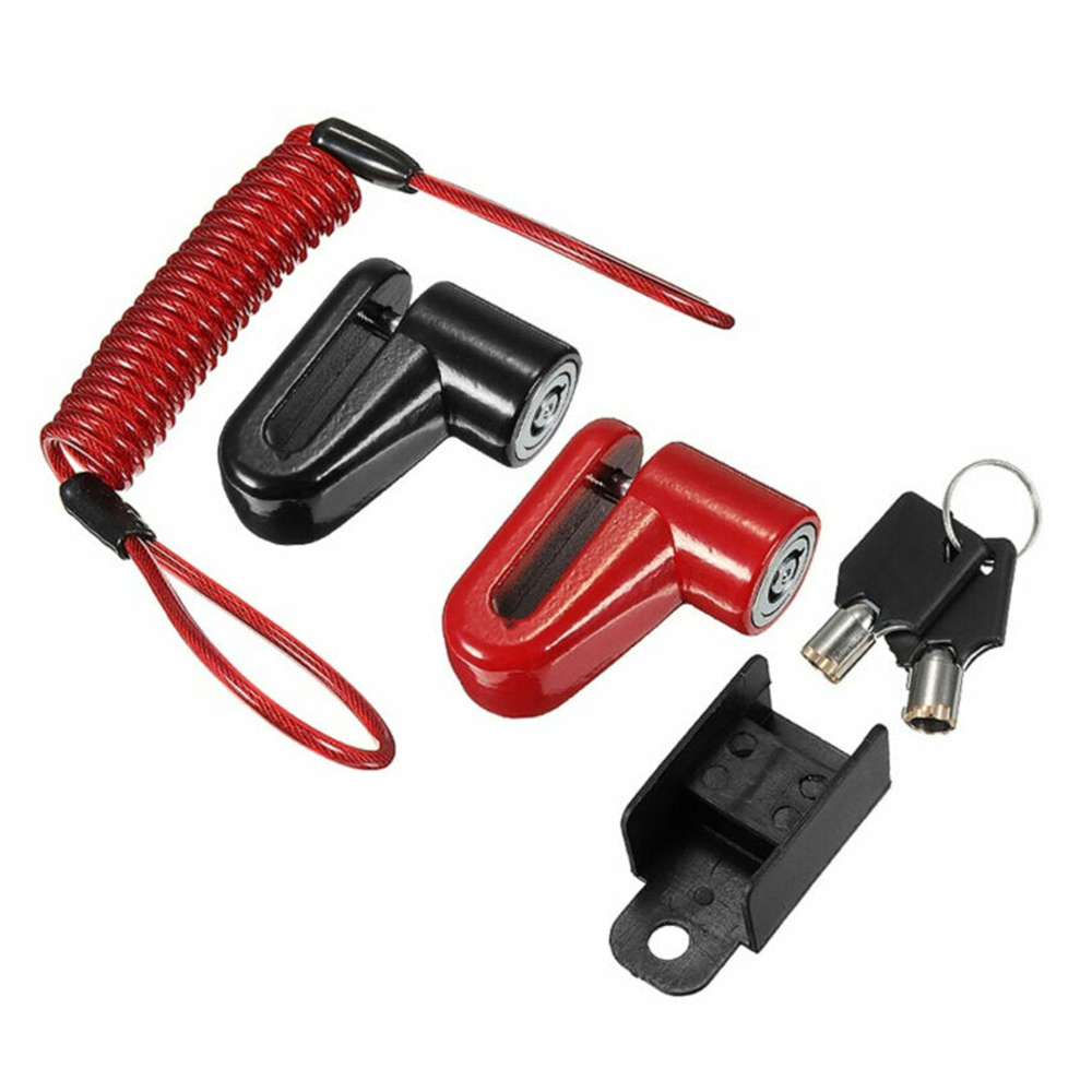 Candado antirrobo para patinete eléctrico, mecanismo de bloqueo de freno de disco para ruedas de scooter, con cable de acero, cerradura para Xiaomi M365