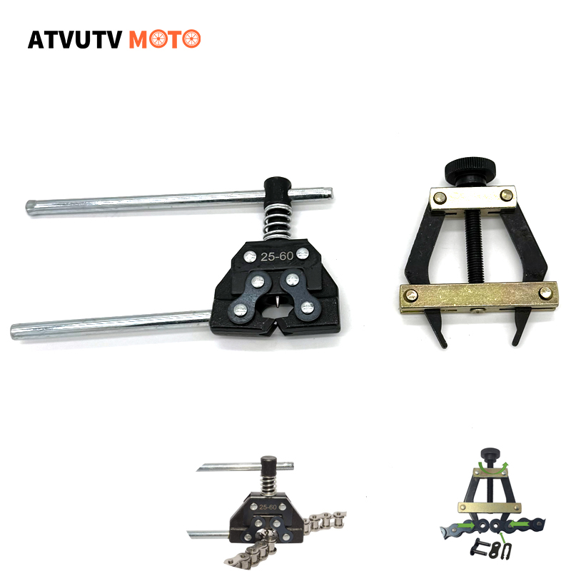 Cortador de cadena de motocicleta, herramienta de soporte de extractor de conexión de cadena divisor 25-60 05B-10B 410-530 25H-60H A2040-A2060 bicicleta
