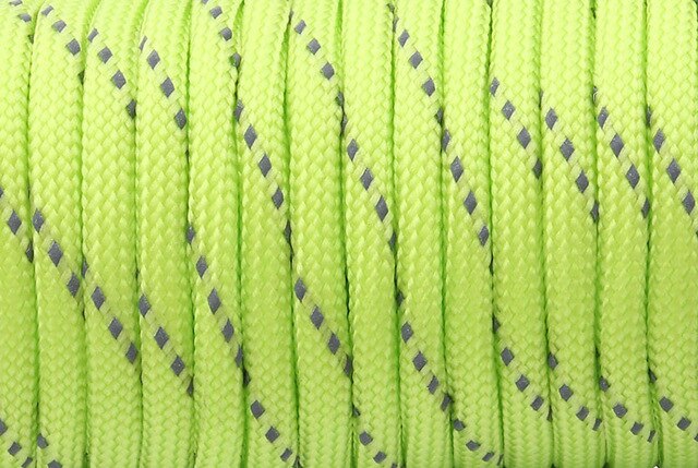 100 Meter Paracord Reflecterende 4 Mm 7 Strand Paracord Core Outdoor Camping Corda Parachute Cord Lanyard Tent Touw Multifunctionele: Reflective 0311