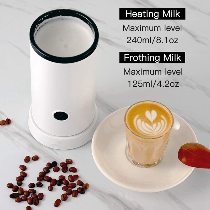 Automatische melkopschuimer en stoommachine, elektrische melkschuimmaker en warmhoudapparaat voor latte koffie en cappuccino, eu-stekker