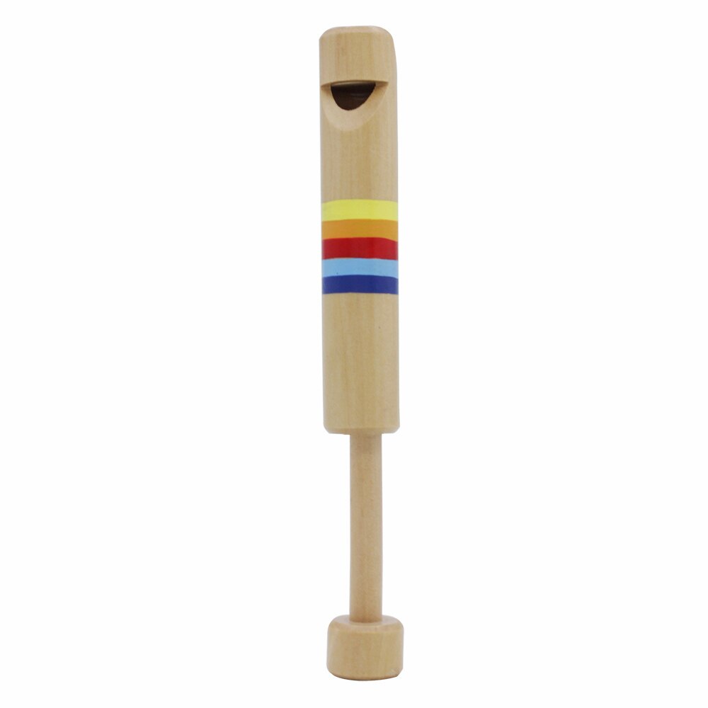 drücken & ziehen Holz Fipple Flöte Pfeife Musical Instrument Spielzeug für freundlicher freundlicher Jungen Mädchen
