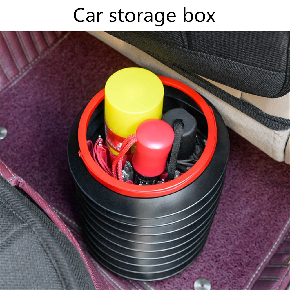 4L Car wash bucket car folding collapsible Camping fishing bucket of high container storage box Household trash can