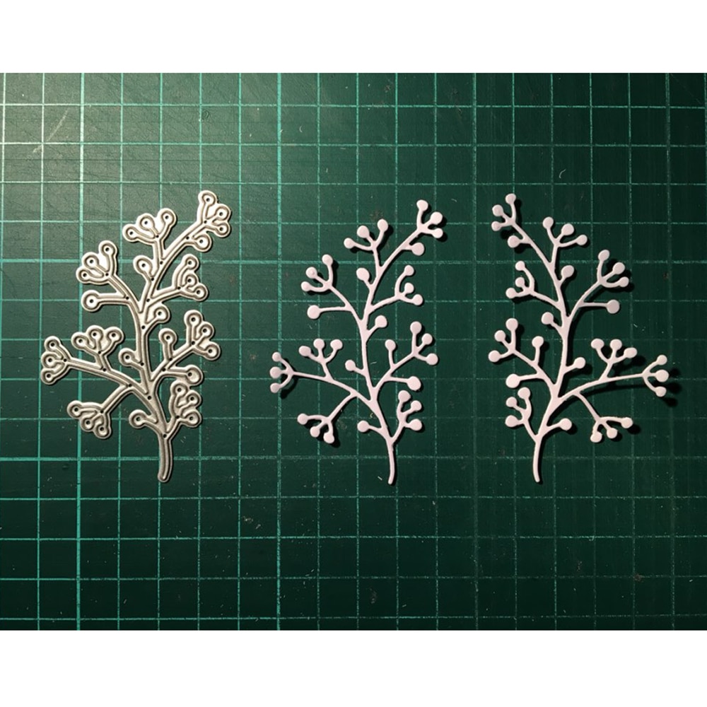 Green Leaves Metal Cutting Dies Stencils For DIY Scrapbooking Photo Album Die Cuts Decorative Embossing Paper Cards Crafts Tools