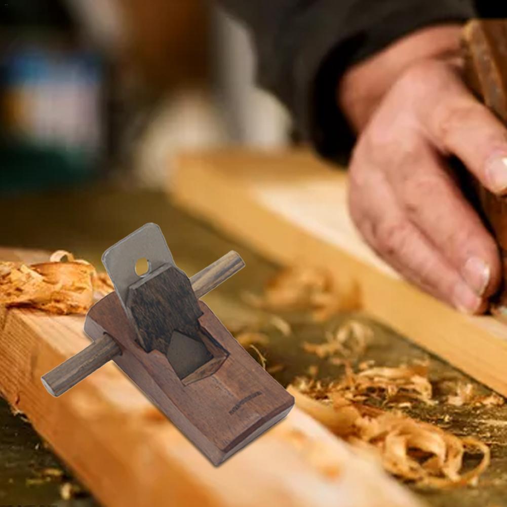 Cepillo de mano de 100mm, carpintería, carpintero, ébano, herramienta de cepillado de madera, cuchillas de cepillado de mano con borde inferior