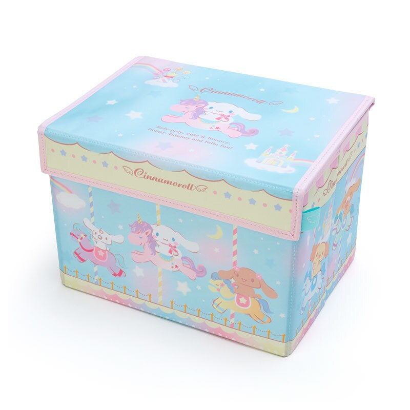 Household Japanese-style Cute Fabric Foldable Storage Box with Lid Can Store Books and Toys, Sundries In Student Dormitory.: 3