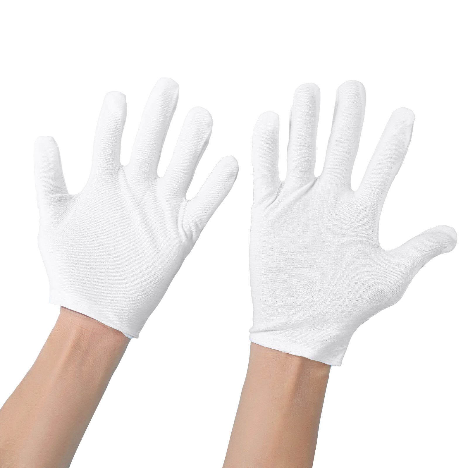 Regenboog Clown Kostuum Pruik Rode Spons Neus Stippen Strikje Wit Handschoen Clown Set Voor Kostuum Rekwisieten Pretend Play Halloween kostuums: Glove 2