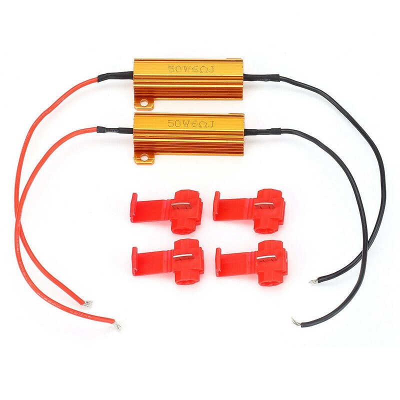 4 pz 50W 6ohm Resistenze di Carico del portato per portato Indicatori di Direzione e Luci portato Luci Della Targa di immatricolazione