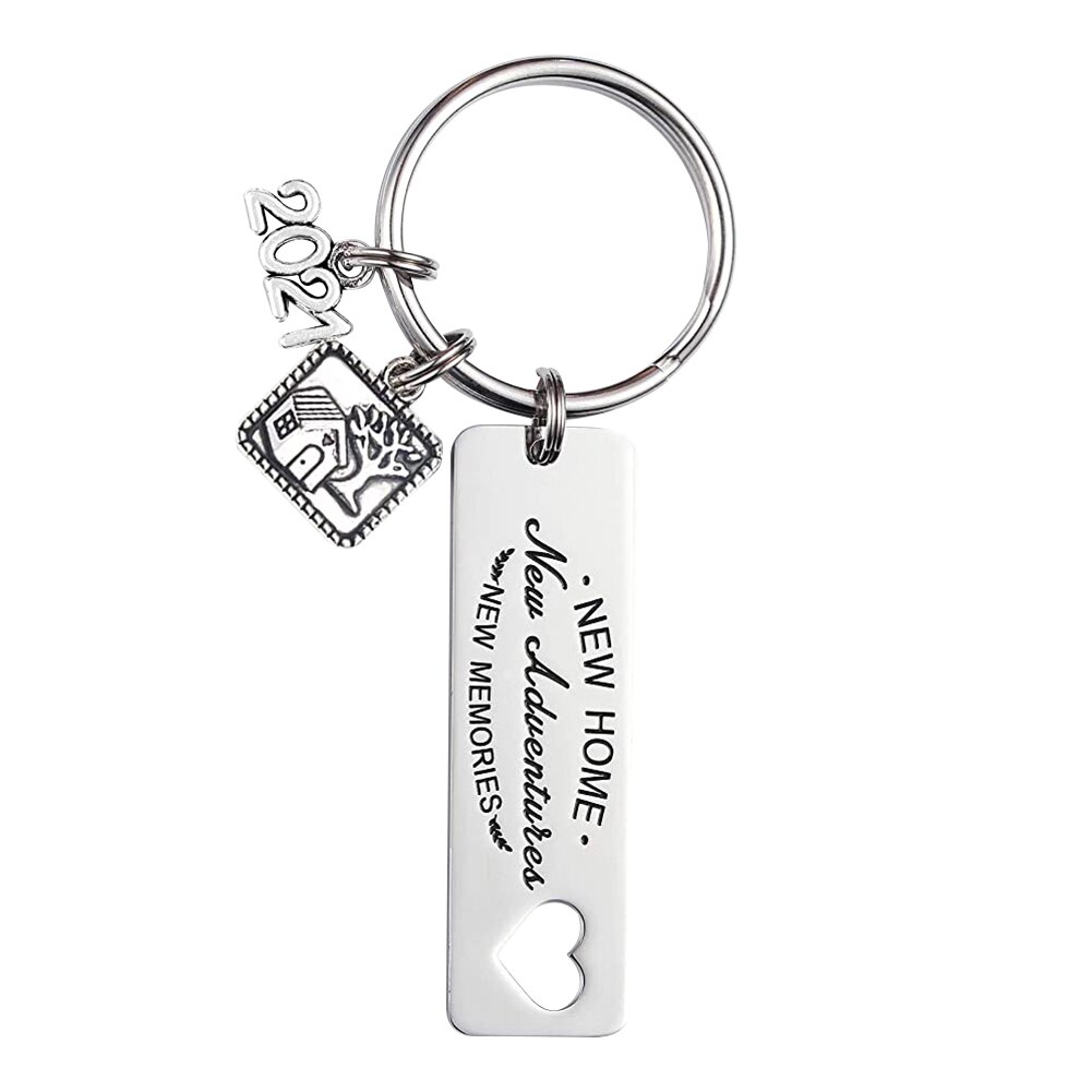 porte-clés de pendaison de crémaillère , pour propriétaire de maison, porte-clé avec déménagement, bijoux d'un Agent immobilier: D