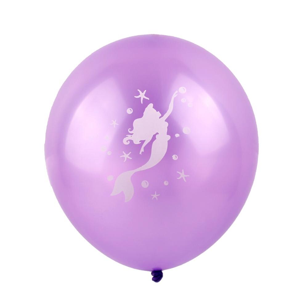Huiran Mermaid Balloon Happy Birthday Ballon Little Mermaid Birthday Party Decor Kids Balloons Foil Baloon Giant Balony Balon
