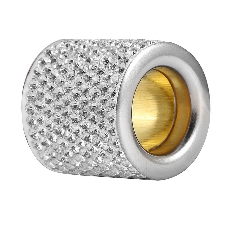 Reposacabezas de cristal Universal para asiento de coche, collares de anillo de decoración, dijes de diamantes brillantes, accesorios de Interior de coche para mujeres y niñas