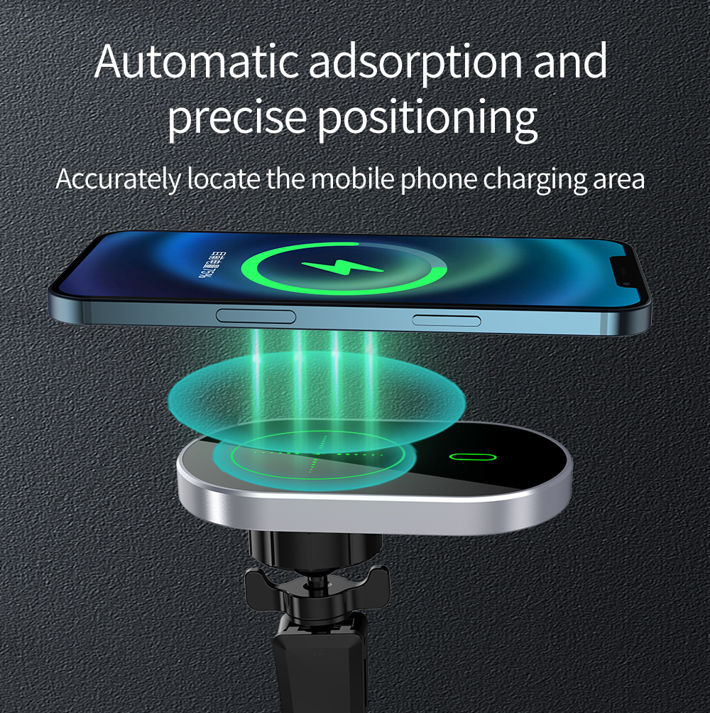 Magnetic wireless car charger t 15w for iphone 11 12 pro mini fast charging for huawei xiaomi oneplus samsung car fast charger