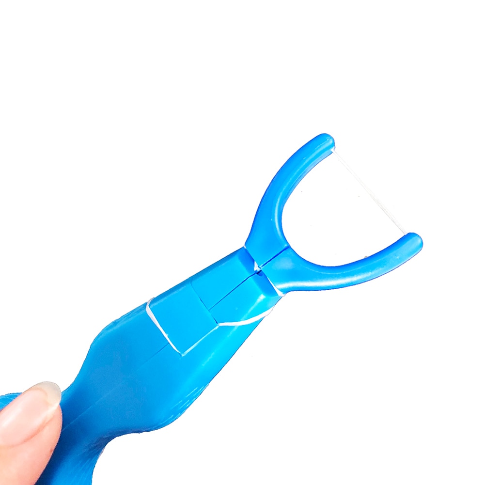 30m fils dentaires en nylon avec support, cure-dents, outil de nettoyage des dents, nettoyant pour soins bucco-dentaires, fil dentaire, outil de soins dentaires à domicile