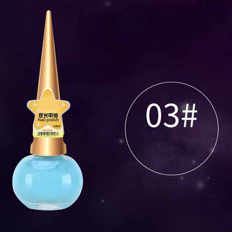 Vernis à ongles en Gel Fluorescent, Non toxique, 12 couleurs, néon lumineux, 14ML, à la , brille dans la nuit, pour femmes et enfants: 3