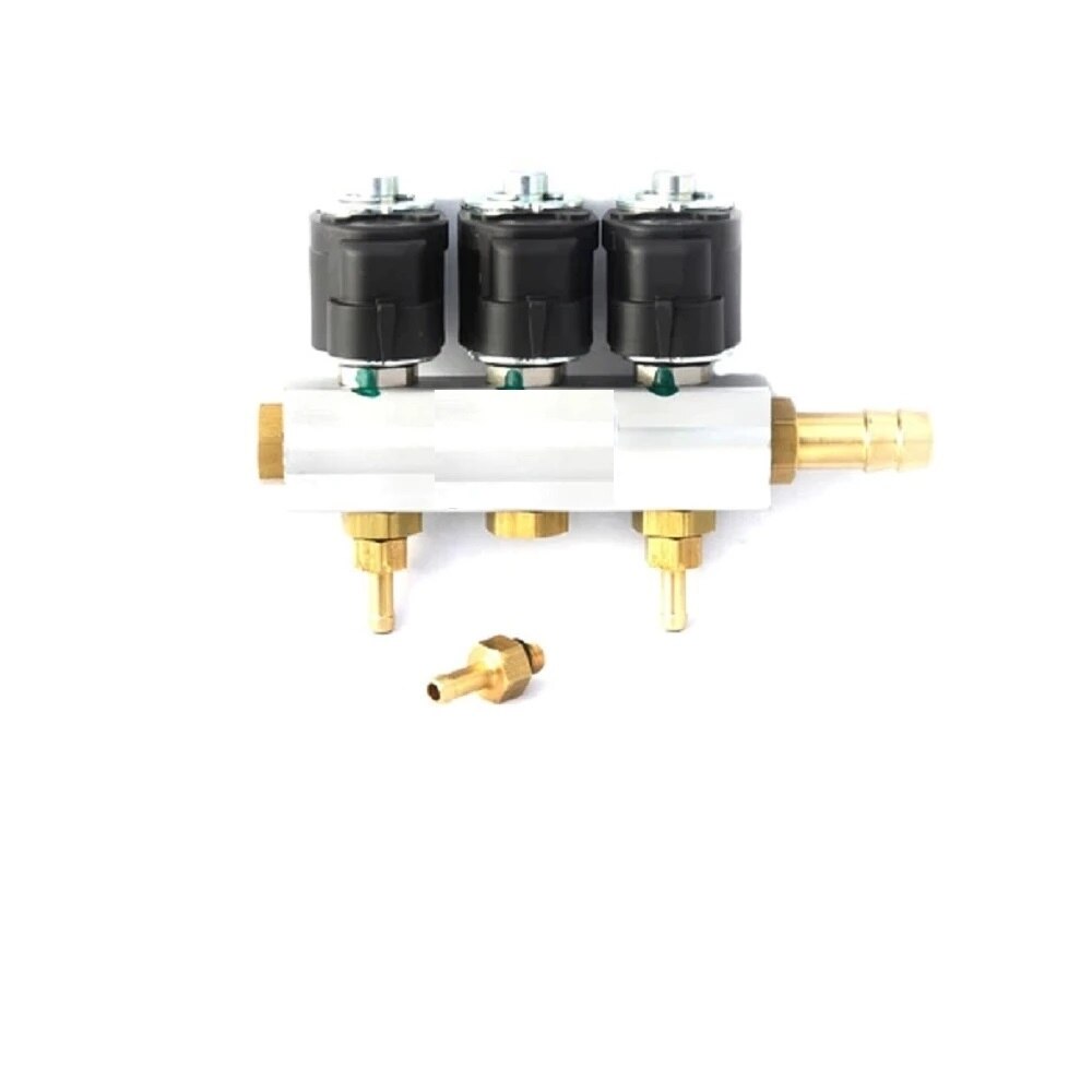2 Ohmios AC CNG 3CYL W01 inyectores Rail