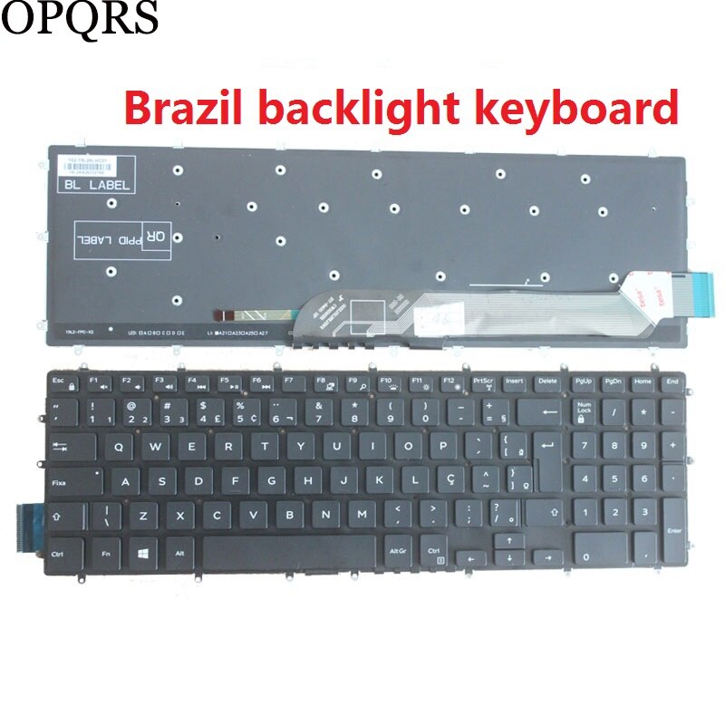 for Dell Inspiron 17 5765 5767 5770 5775 7790 7590 5765 5767 5770 Russian RU/UK/US/Spanish SP/Latin LA/Brazil BR laptop Keyboard: BR keyboard