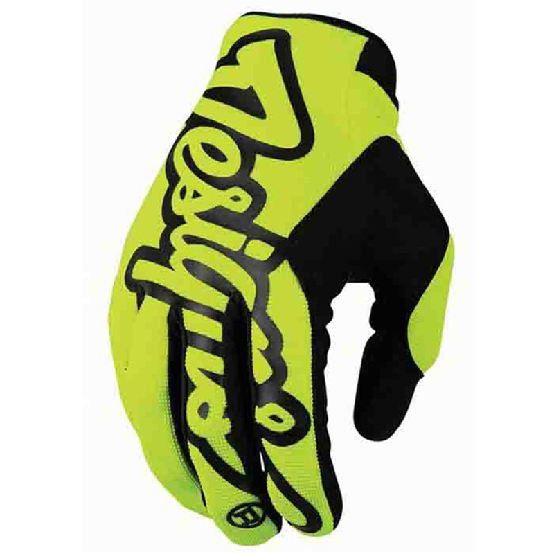 Groene Motocross Racing Handschoenen Volledige Vinger Pit Bike Racing Onderdelen Fietsen Moto Guantes Motor Zomer luvas Motorhandschoen: YELLOW / XL