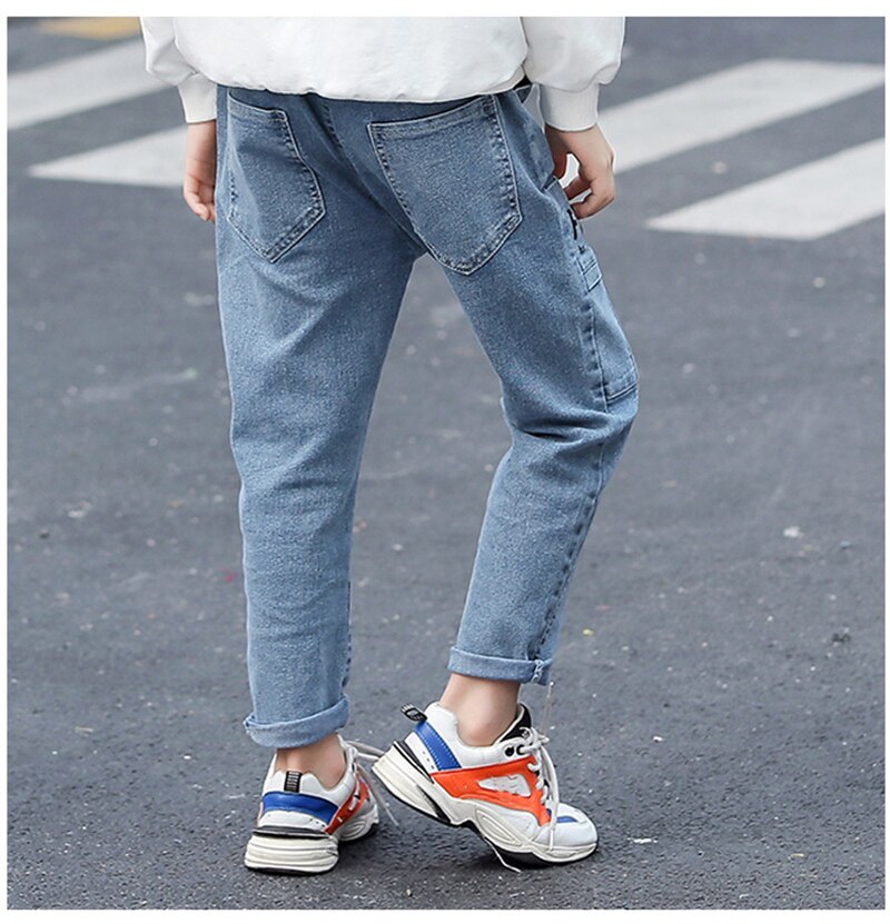 IENENS-pantalones vaqueros largos para niños, ropa de 3 a 9 años